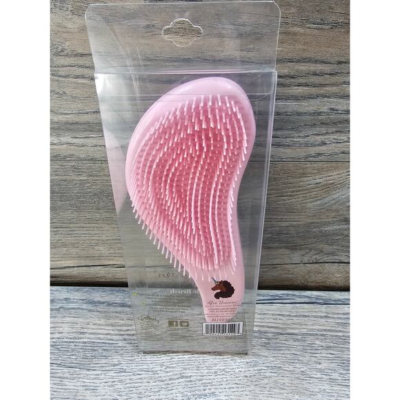 Afro Unicorn Printed Paddle Detangle Hair brush Pink - Picture 4 of 4